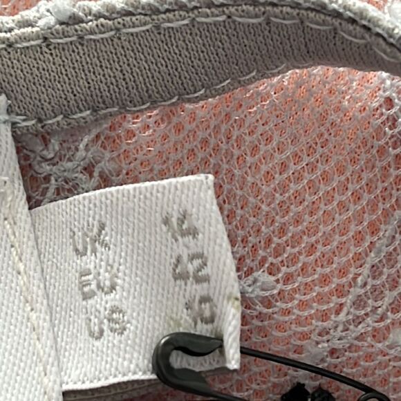 NWT ASOS Maternity Gray Pink Lace Dress Size 10 - Picture 5 of 6